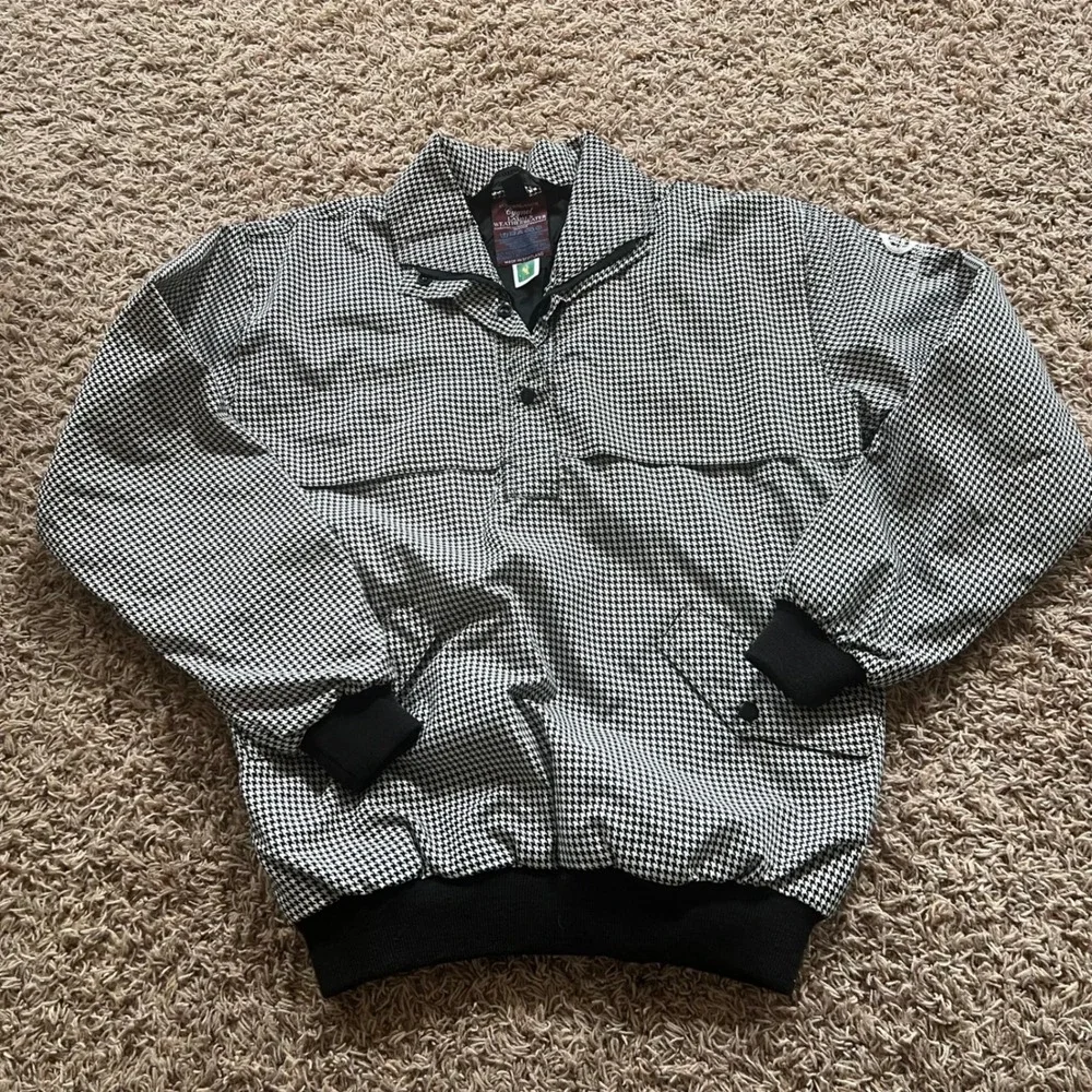 Sunderland of Scotland Cygnet Rain Jacket Women's Small Houndstooth LPGA Golf